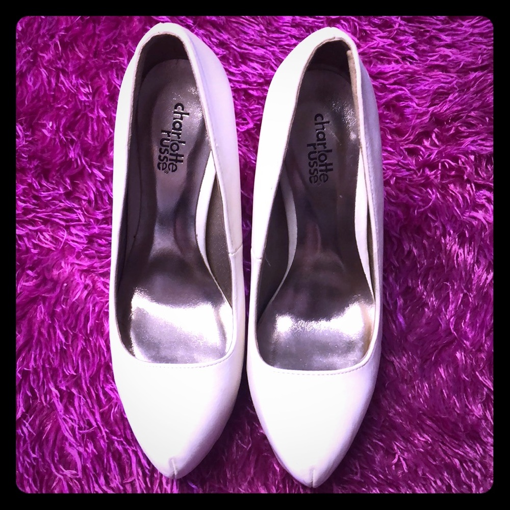 White high heels